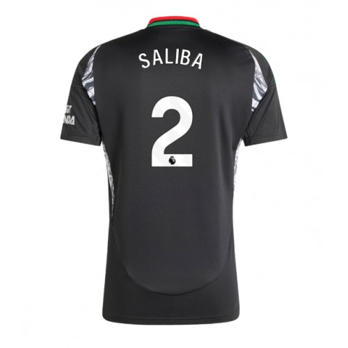 Dres Arsenal William Saliba #2 Gostujuci 2024-25 Kratak Rukav